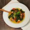 A hearty bowl of this Easy 30-Minute Tuscan Kale and Cannellini Soup.