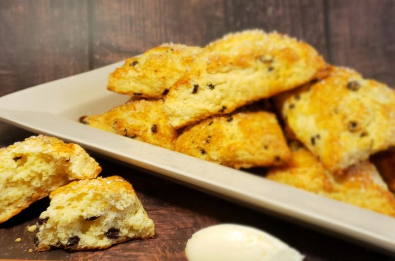 Heavenly Lemon Currant Scones in 40 Minutes
