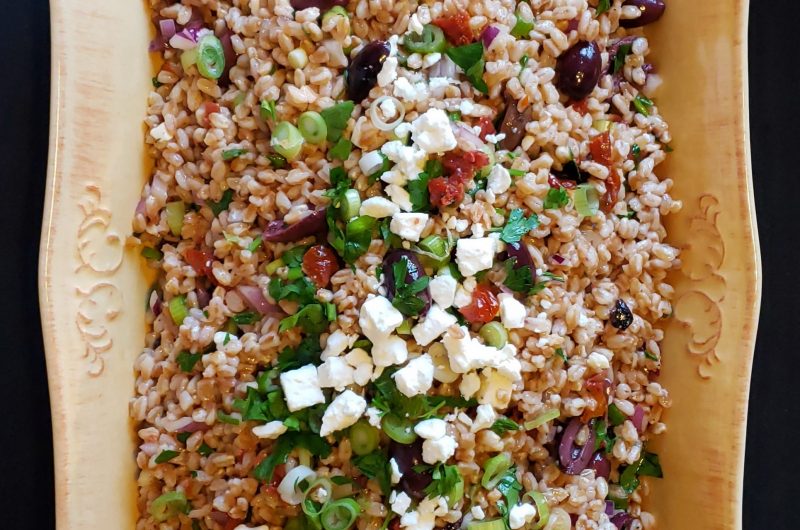 Healthy Mediterranean Farro Salad