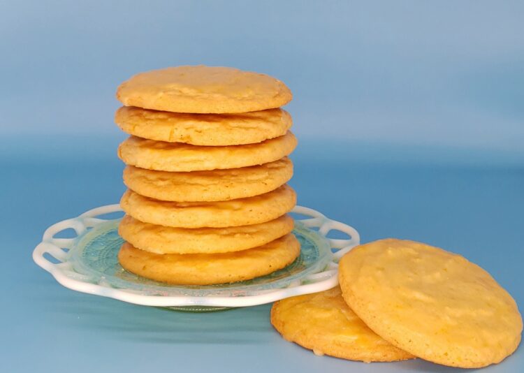Lemon Glazed Cornmeal Cookies