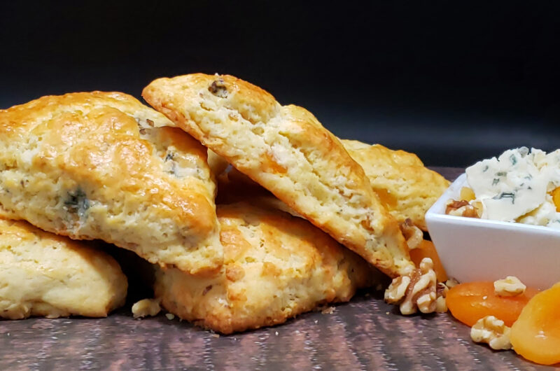 Perfect Gorgonzola Apricot and Walnut Scones
