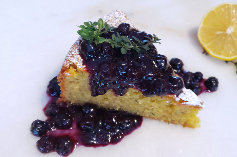 Thyme Infused Blueberry Sauce