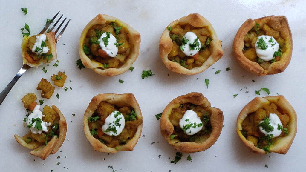 Easy Vegetarian Coconut Curry Puffs