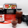 Delicious Cherry Chia Recovery Drink. U.S. Montmorency Tart Cherry Juice, Chia Seeds,Agave nectar and a splash of lime juice.
