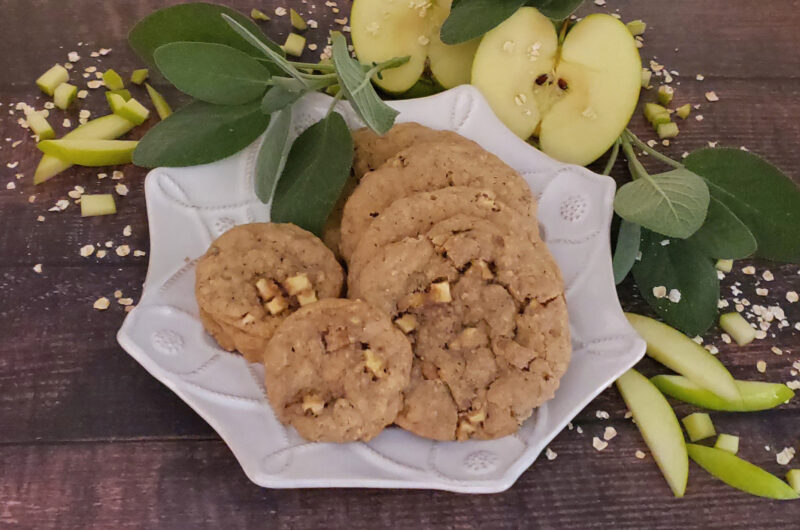 Irresistible Apple Sage Oatmeal Cookies
