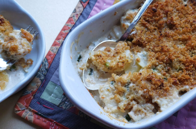 Perfect Rosemary Gorgonzola Gratin for 2