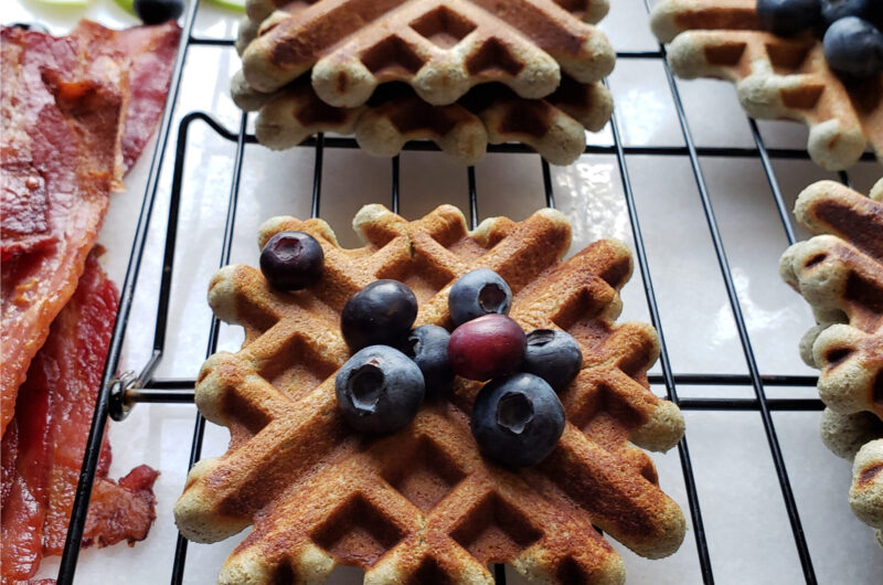 Easy 15-Minute Blue Corn Buttermilk Waffles