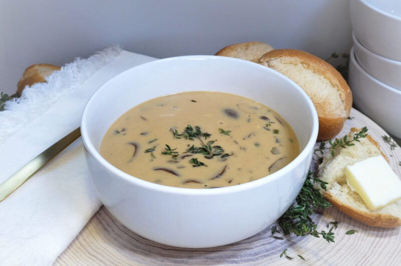 Creamy Mushroom and Wild Rice Soup in 60 minutes