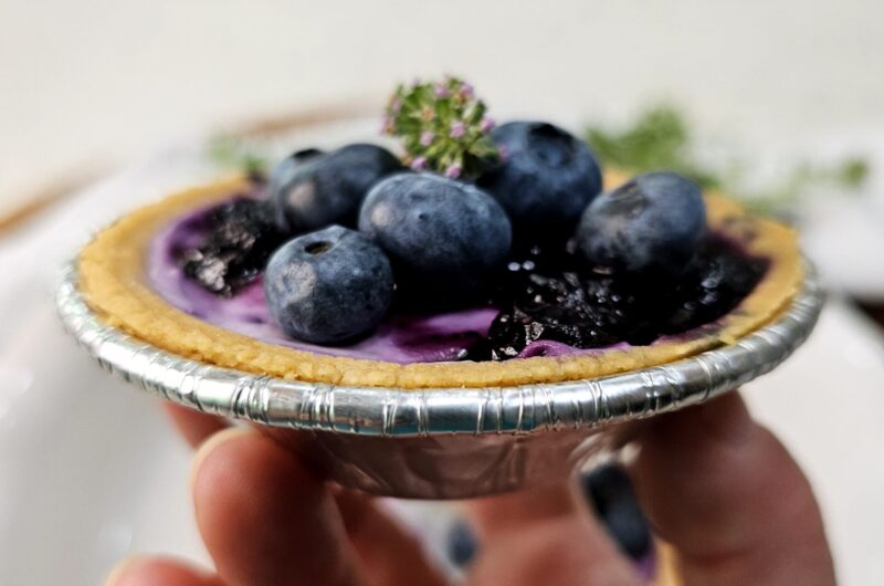 Irresistible Blueberry Lime No Bake Cheesecake