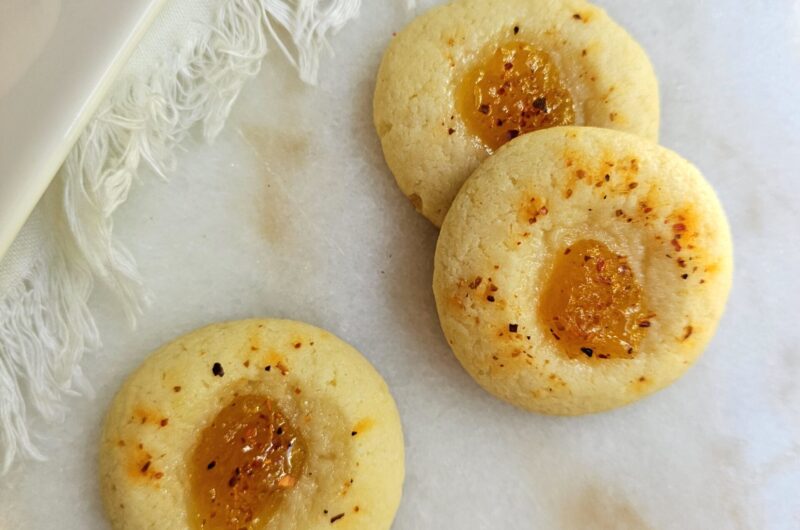 Easy 2-Bite Mango Tajín Thumbprints