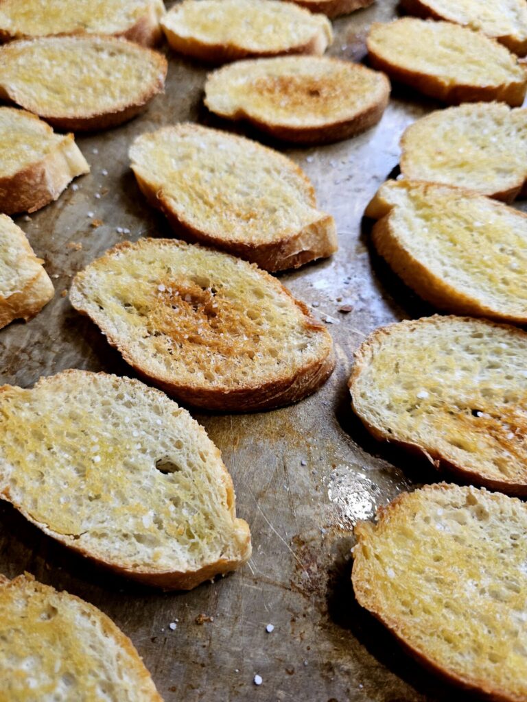 a group of slices of bread