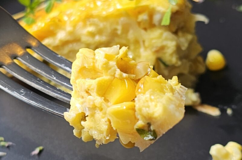 Easy Grilled Corn Quiche with Fresh Thyme