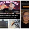A collection of screen shots from the Holy Cannoli day of filming.