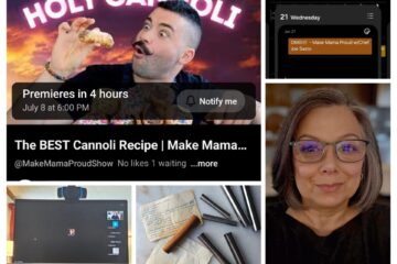 A collection of screen shots from the Holy Cannoli day of filming.